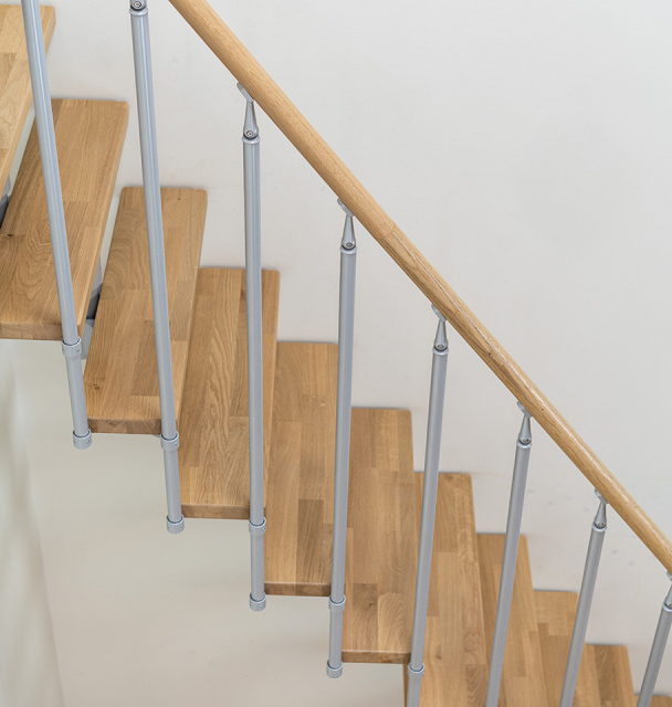 Additional staircase banister CLASSIC 2 Sort, RAL 9005 Test123